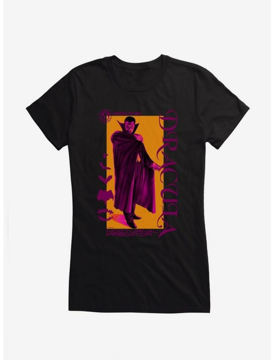 Tees * | Brand New Universal Monsters Dracula Nocturnal Girls T-Shirt