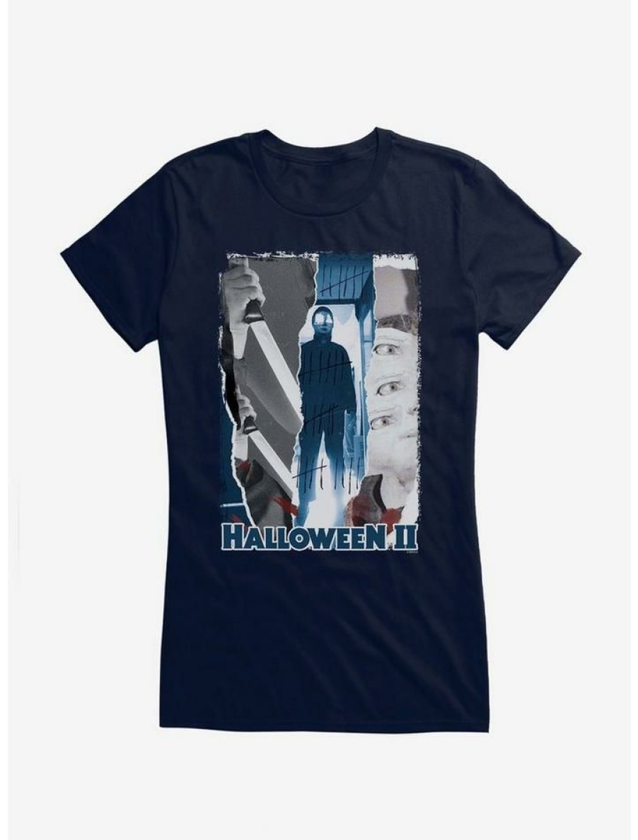 Tees * | Best Pirce Halloween Ii Michael Myers Slasher Panels Girls T-Shirt