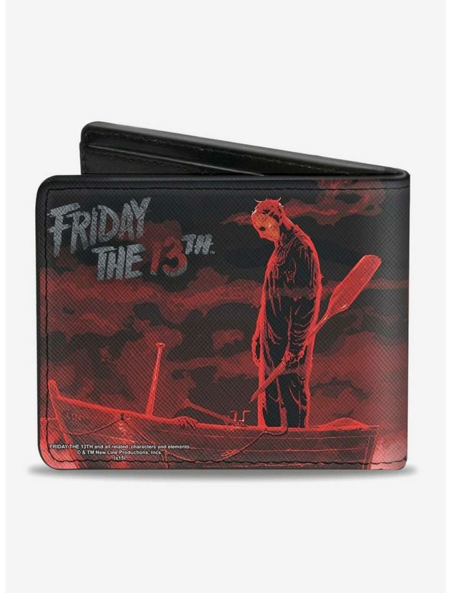 Backpacks & Bags * | Buy Friday The 13Th Jason Boat Murder Bi-Fold Wallet