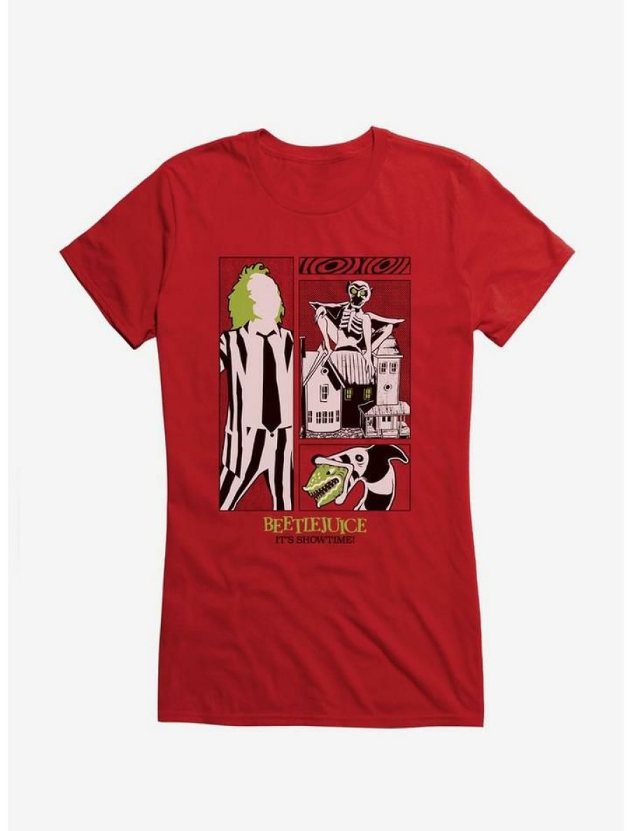 Tees * | Best Reviews Of Beetlejuice It'S Showtime! Girls T-Shirt