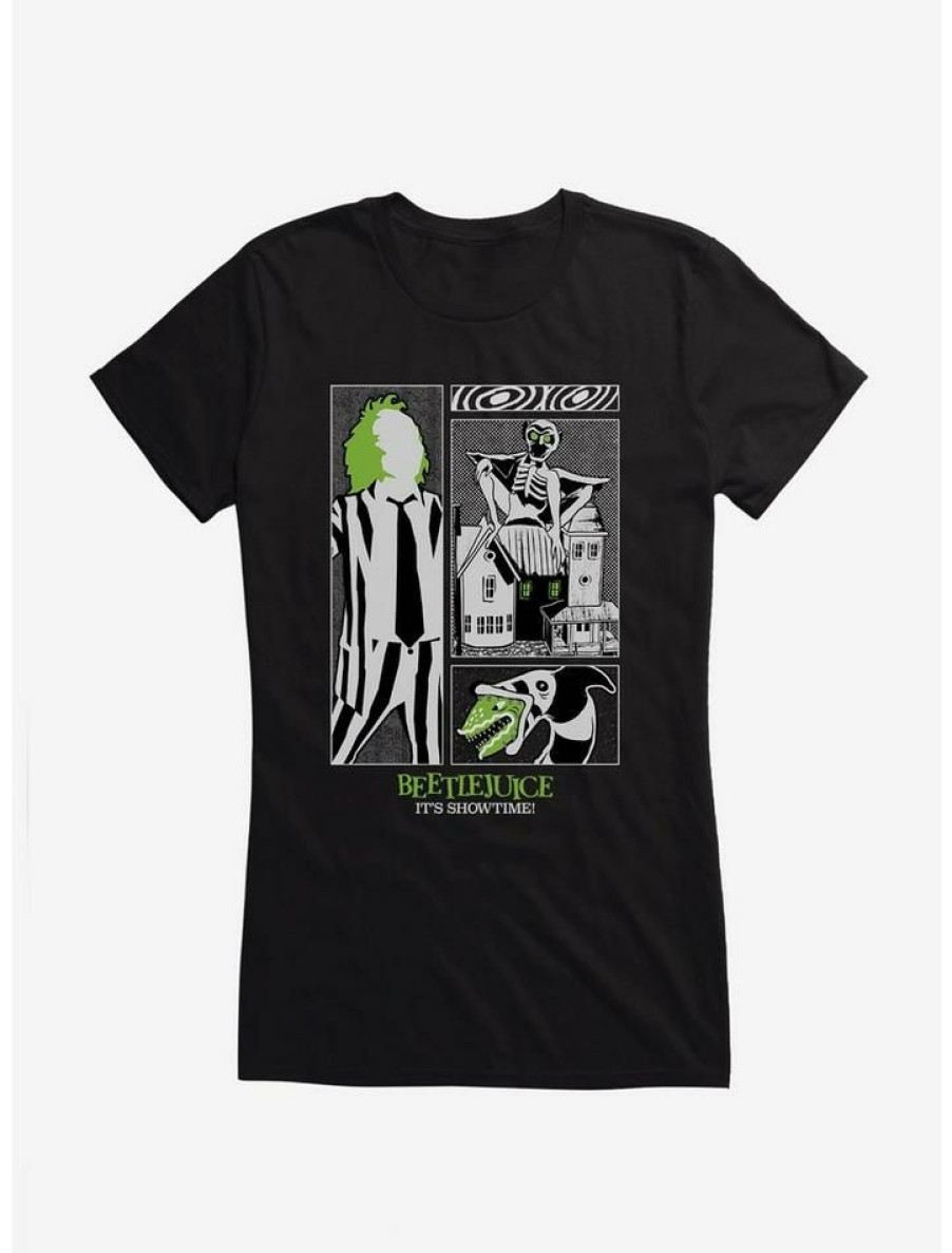 Tees * | Best Reviews Of Beetlejuice It'S Showtime! Girls T-Shirt